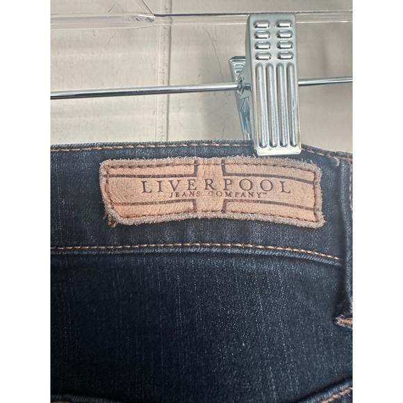 Liverpool Jeans Company Sadie Straight Dark Wash Denim Women Jeans Size 4/27 - Picture 6 of 10